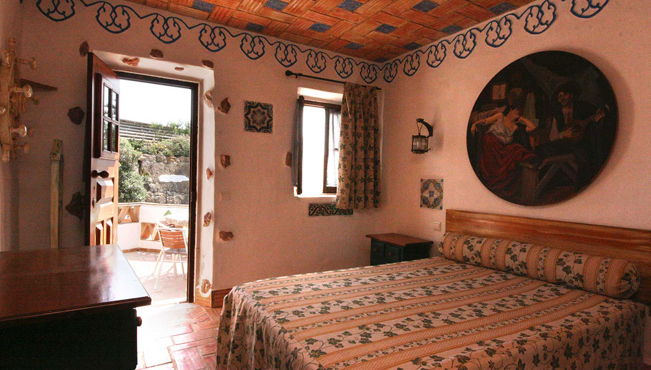 one of the villas - bedroom